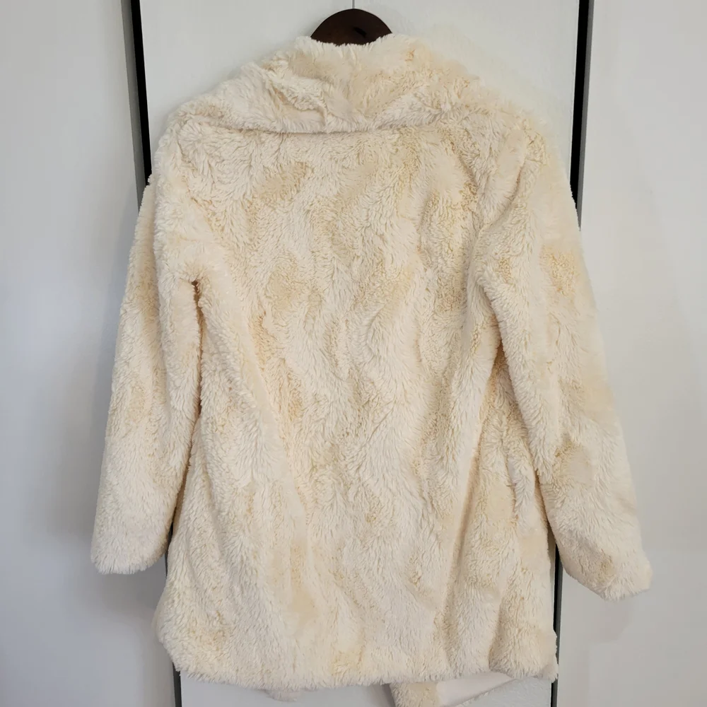 Jack by BB Dakota Women's Cream Faux Fur Coat
